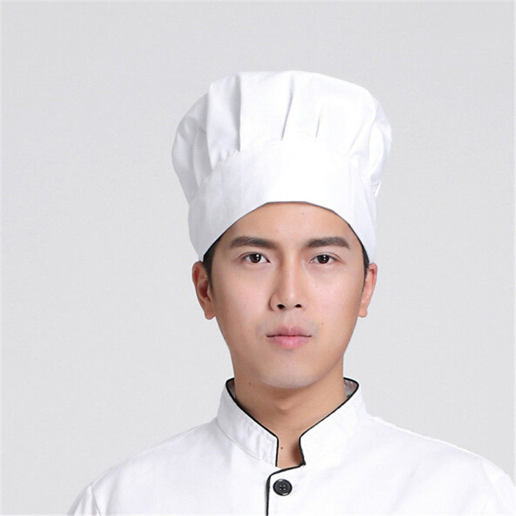 厨师帽 酒店饭店餐厅酒楼白色厨工装制服