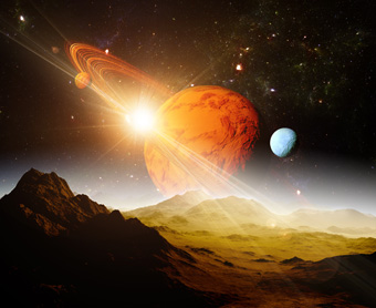 星空宇宙银河系海报 唯美风景贴纸 客厅装饰画相框照片墙贴s201c