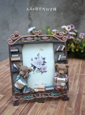 小熊美式乡村复古怀旧风家居装饰