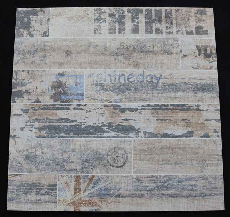 仿古砖做旧油漆木纹砖600600欧美字母水泥砖工业风涂鸦地砖厨卫砖