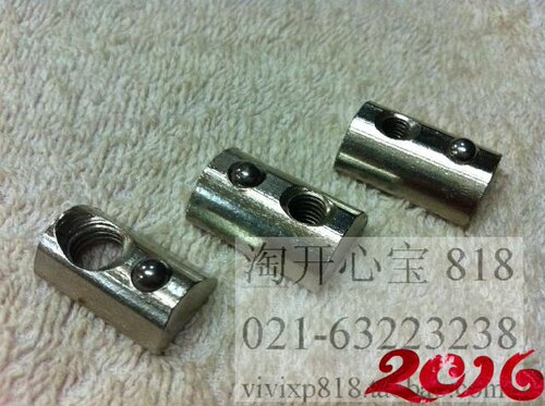 弹性螺母(T型.弹片.滑块螺母45型.45T)铝型材专用M4-5-6-8-10
