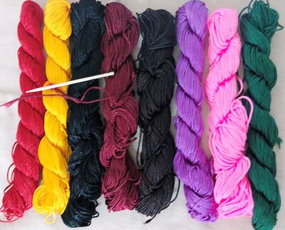 20534玉线编织线(比72号线要粗一些)一小支约在22米左右A线1MM粗