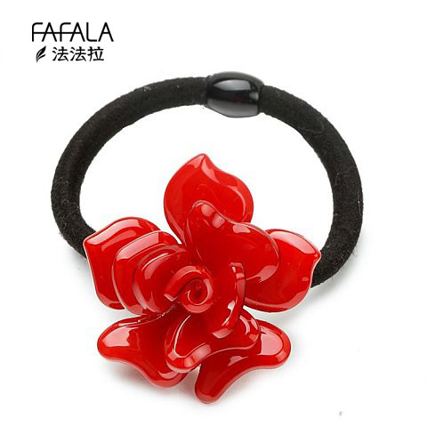 玫瑰花红色皮筋限量款