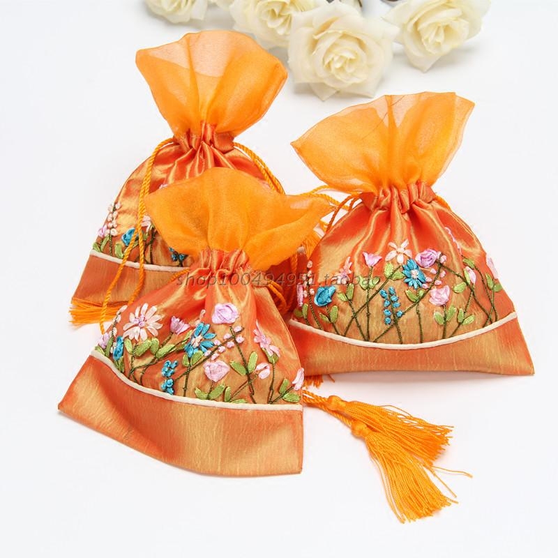 礼品手工绣花流苏拼接花朵纱