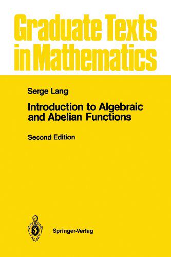 【预售】Introduction to Algebraic and Abelian Functions