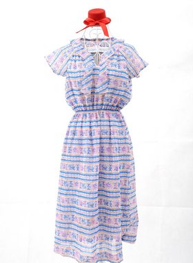 VINTAGE 复古着 春夏装短袖连衣裙 11