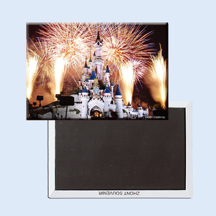 美国 迪士尼城堡烟火 磁性冰箱贴 旅行纪念品 导游礼物20966家居