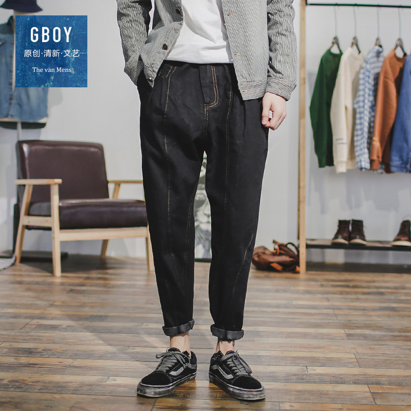 Jeans pour jeunesse droite en vrac en coton pour automne - Ref 1482650 Image 1