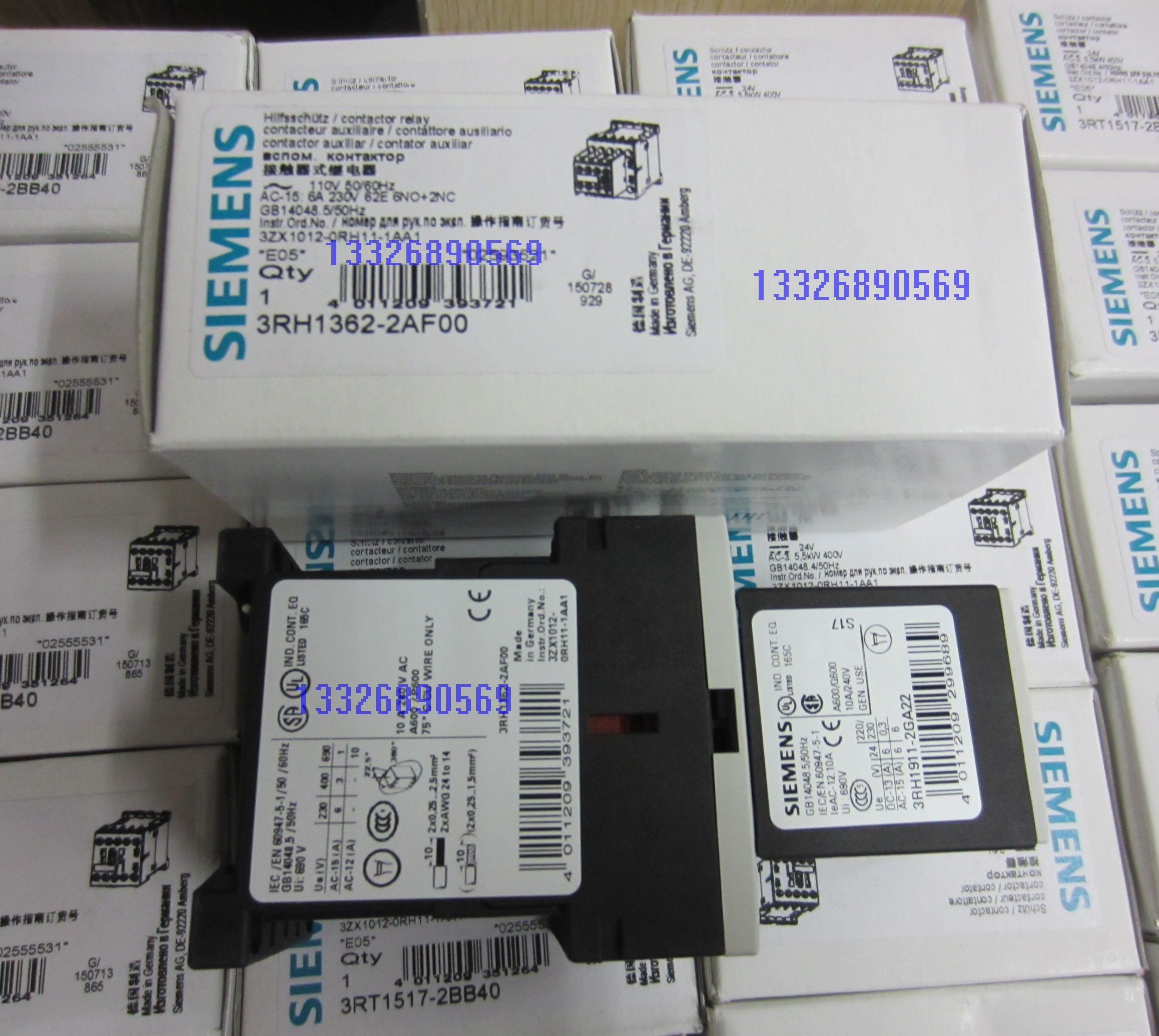 3RH1362-2AF00 6NO2NC 原装全新西门子接触器