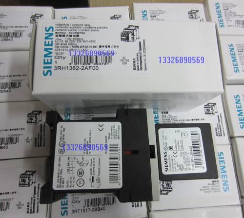 3RH1362-2AF00 6NO2NC 原装全新西门子接触器