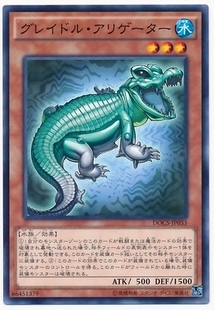 【假面卡牌】游戏王 N平卡 灰篮短吻鳄 906 DOCS 日版