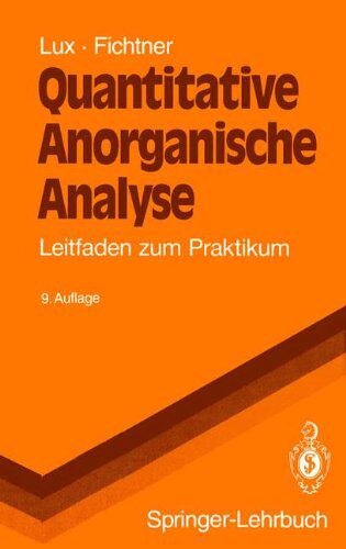 【预订】Quantitative Anorganische Analyse: L...