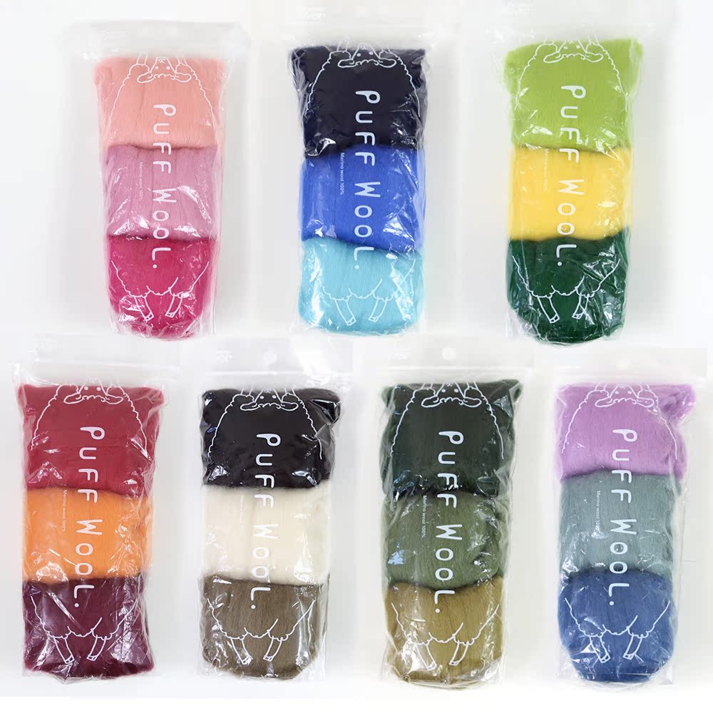 日本进口clover可乐工具 三色羊毛毡条 73-934/935/936/937/938