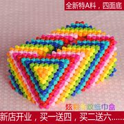 Hand-beaded DIY kit acrylic tissue box car-home decoration goods decorations bright colorful stripes