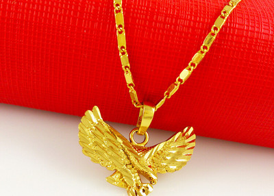 热卖款吊坠项链仿真黄金