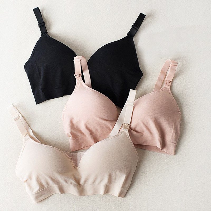 哺乳文胸喂奶孕妇内衣胸罩怀孕期聚拢防下垂无钢圈浦孕期休闲时尚