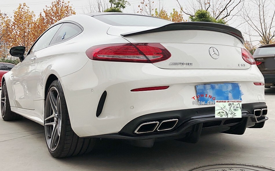 W205 C180C200C250C260C300C43C63 碳纤 PSM 四出 后唇 下巴