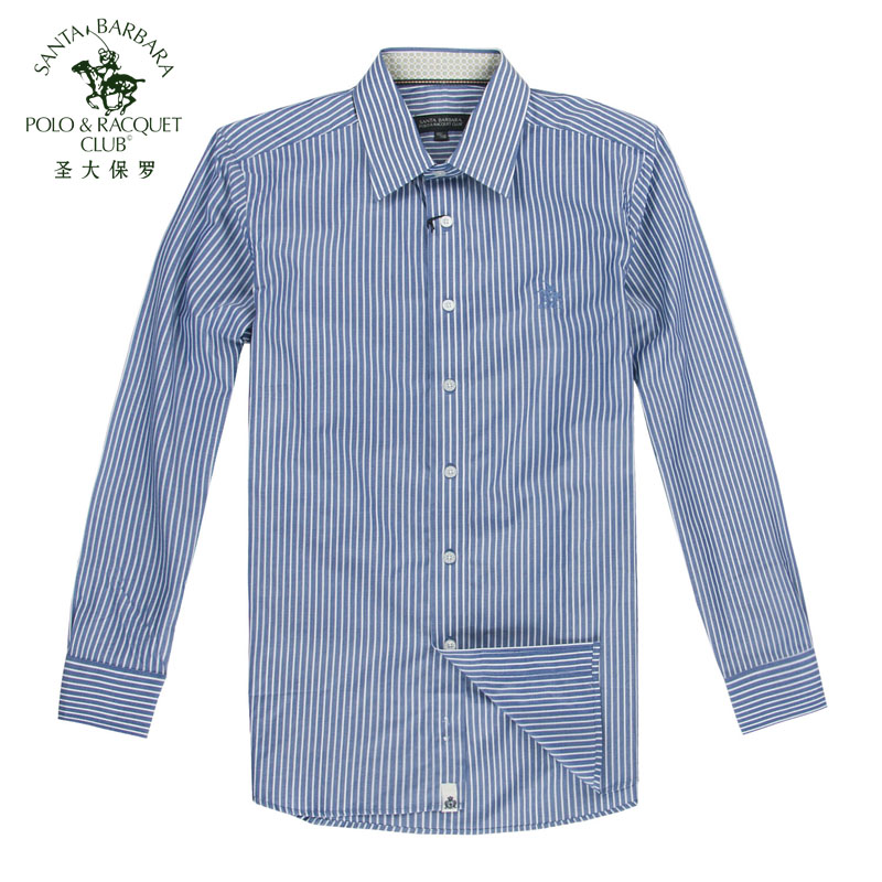 S.B.P.R.C/圣大保羅 男士商務休閑長袖條紋襯衫PS12WH014