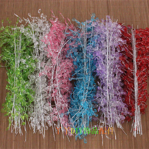 长条水滴10叉亚克力串厘米diy