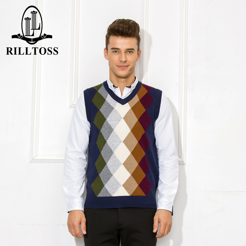 Débardeur homme Woolen gilet RILLTOSS Polyester 37% lyocell (lyocell) 35% laine 28% pour automne - Ref 1583056 Image 1