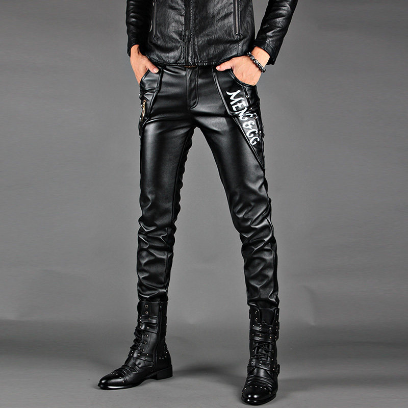 Pantalon cuir homme serré - Ref 1479083 Image 1