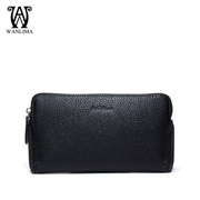 Wan Lima new man bag clutch bag soft leather men business large volume fashion hand bag