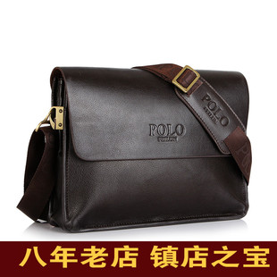 polo保罗男士包斜挎单肩公文包商务男包电脑包斜跨横款休闲包斜挎