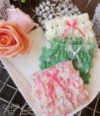 130斤 可爱超甜美蛋糕层蕾丝低腰网纱可爱性感蕾丝女内裤