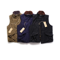 TUYỆT VỜI TUYỆT VỜI Avatar Cổ áo lót lót len ​​nặng - Dệt kim Vest cardigan nam 
