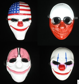 游戏收获日2面具Dallas4角色cos演万圣节劫匪小丑joker挂件Payday