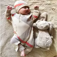 Trendy Baby Clothes for Boys, Autumn and Winter Double-Layered Knit Sweater Romper for Newborns Aged 0-1 Years