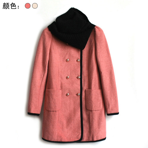 ch亏本清仓撤柜甜美特价呢料大衣