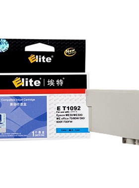 埃特（Elite） E T1092 青色墨盒 适用爱普生 ME30/ME300