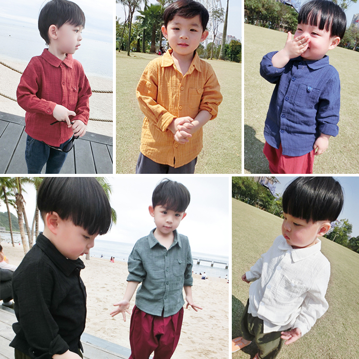 Chemise enfant à manche longue - Ref 2083653 Image 1