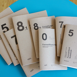 巨门文具逻辑笔记本8.1/7.8/5mm行距空白横线方眼方网格记事本子