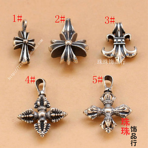 DIY银饰配件 925银泰银吊坠复古手串配件配珠手链项链吊坠
