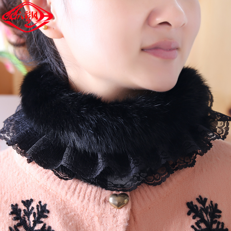 女围脖蕾丝韩版秋冬季