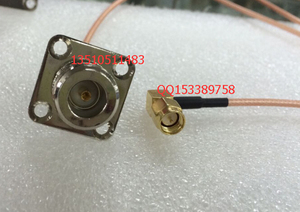 N-KF/SMA-JW射频同轴AP线 SMA弯公转N母带法兰RG316跳线SMA转L16