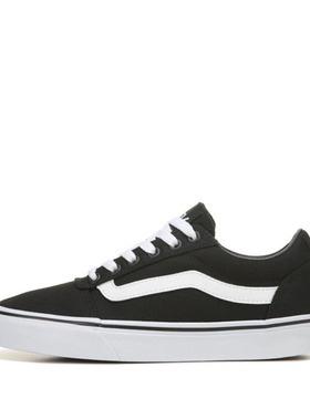 VANS帆布鞋女休闲绣标低帮系带平底柔软轻盈夏季正品30271