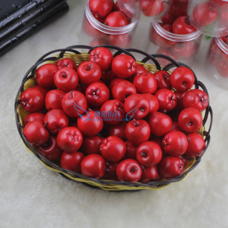 仿真迷你水果蔬菜小红苹果 假苹果模型 店铺装饰 教学拍摄道具