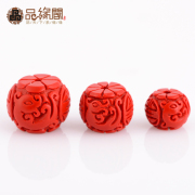 Product longevity edge Club natural cinnabar carved drum Pearl drums pearl beads DIY Bead Bracelet bracelets Bodhi insulation accessories