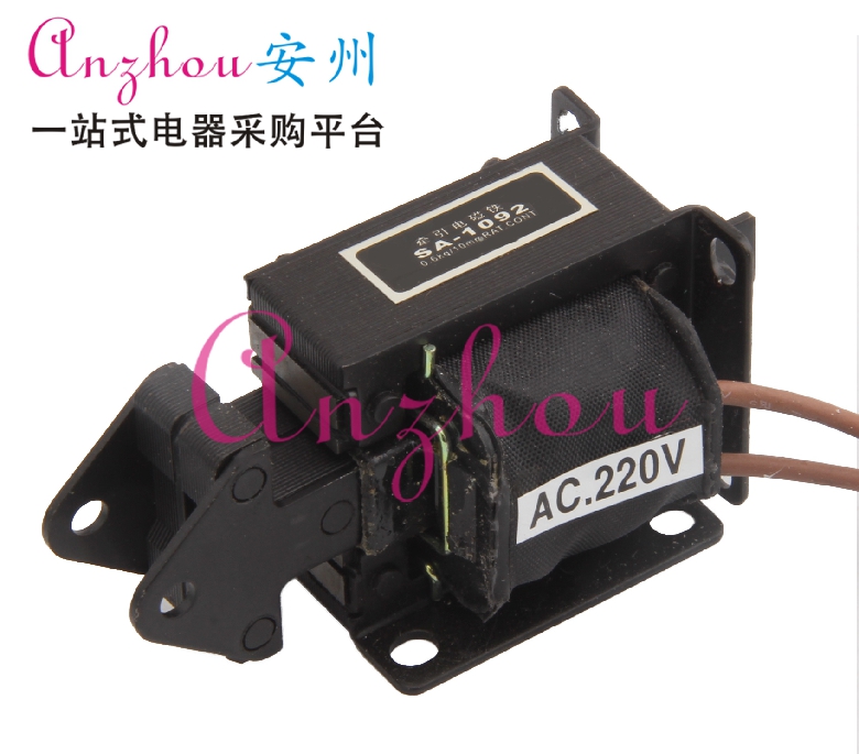 SA-1192 交流牵引电磁铁 220V 推拉式 吸力8N 行程10MM