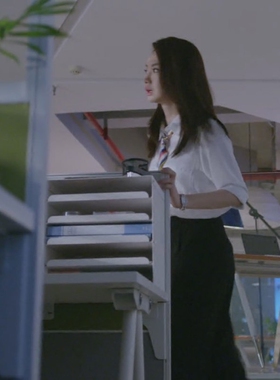 繁星四月戚薇叶繁星明星同款衬衫上衣+阔腿裤宽腿裤裤子大码套装