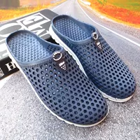 Летние повседневные мюли, дышащая пляжная обувь, тапочки в стиле Crocs