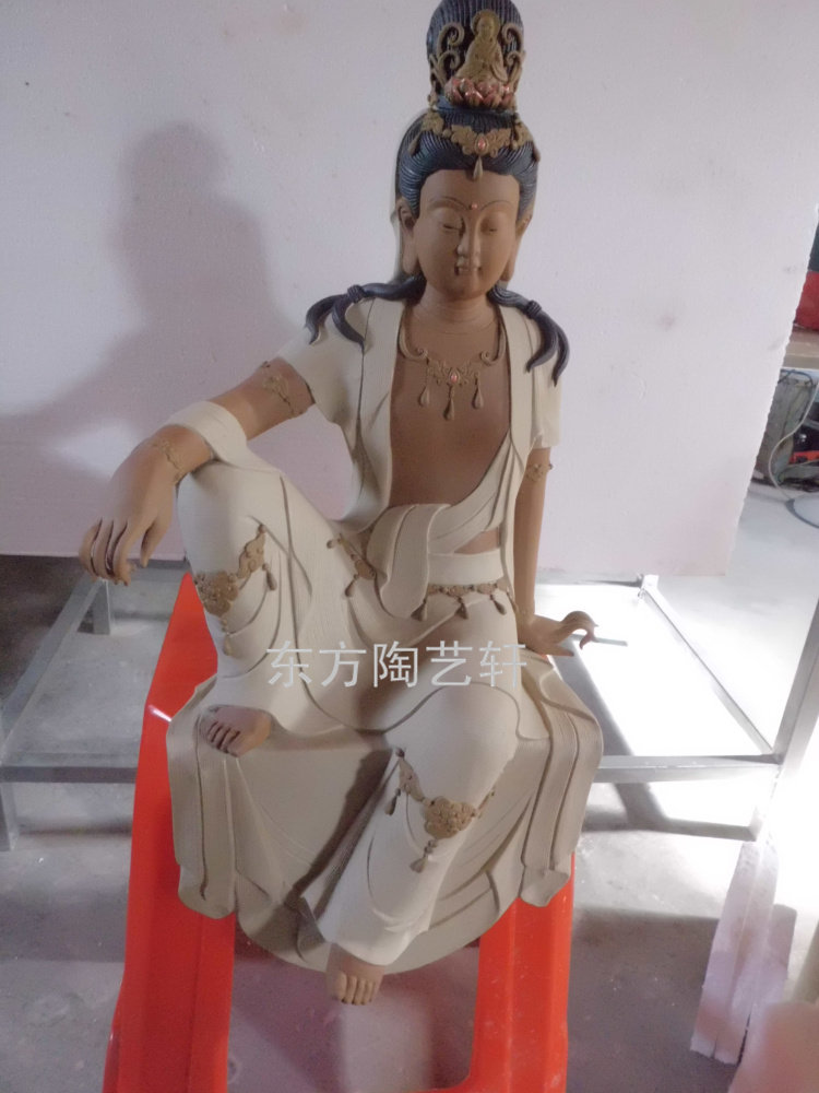 陶瓷工艺品石湾公仔镇宅观音佛像图片