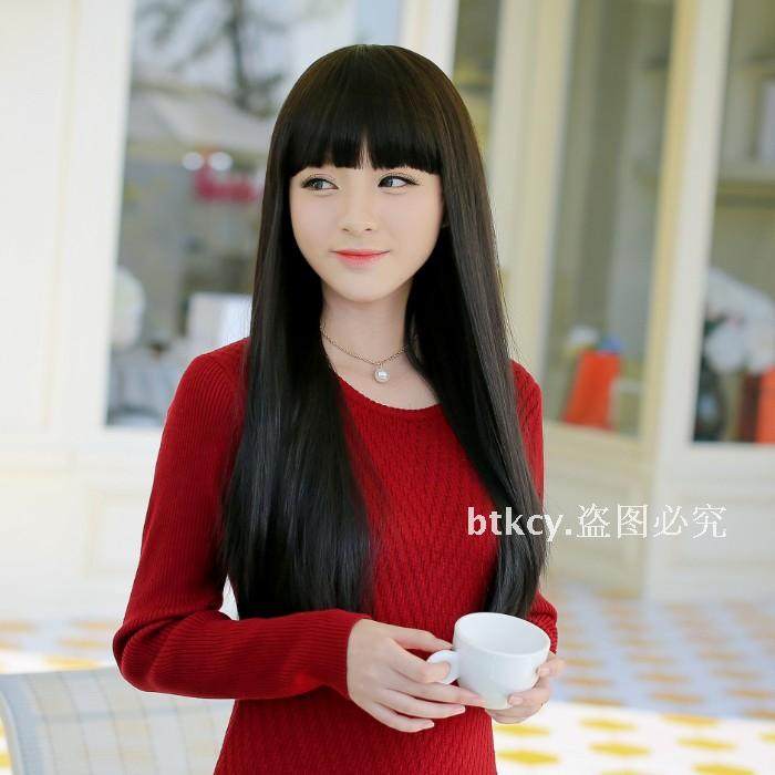 Perruque Long cheveux raides - Ref 2614065 Image 1