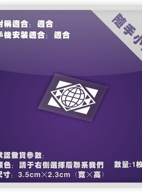 高达/EFSF联邦/ACG电动痛汽车贴纸摩托笔记电脑行李箱头盔贴-P236