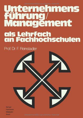【预售】Unternehmensfuhrung / Management ALS Lehrfach ...