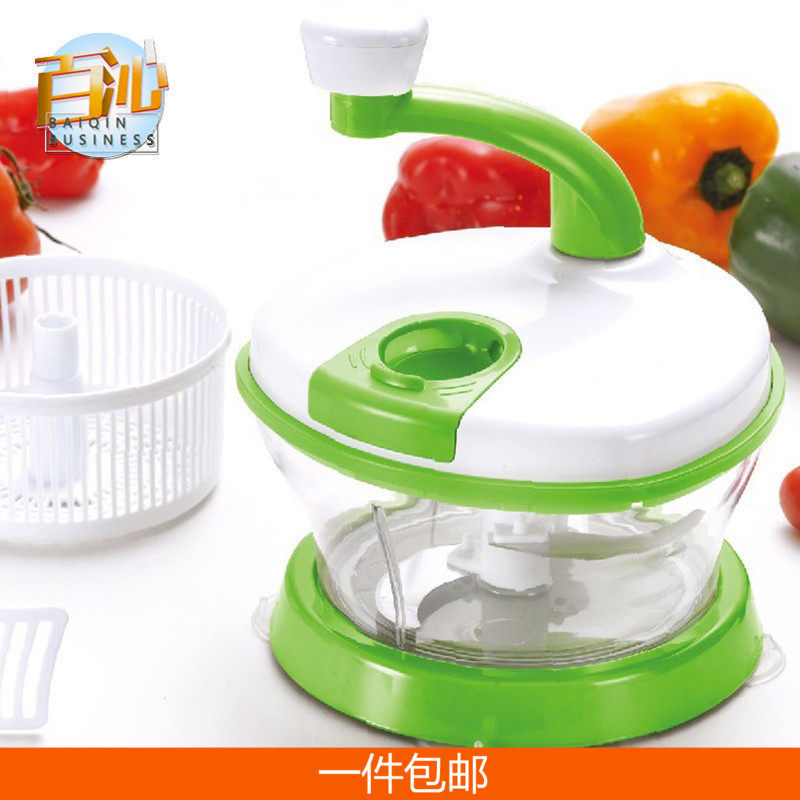 幸福妈咪多功能切菜器机 绞菜机器 碎菜机家用手动 绞馅机绞肉器