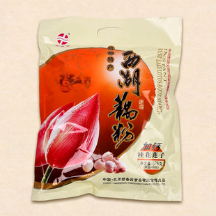 杭州特产西湖藕粉桂花莲子加钙莲藕粉576g 正品 高纯度甜香园正品